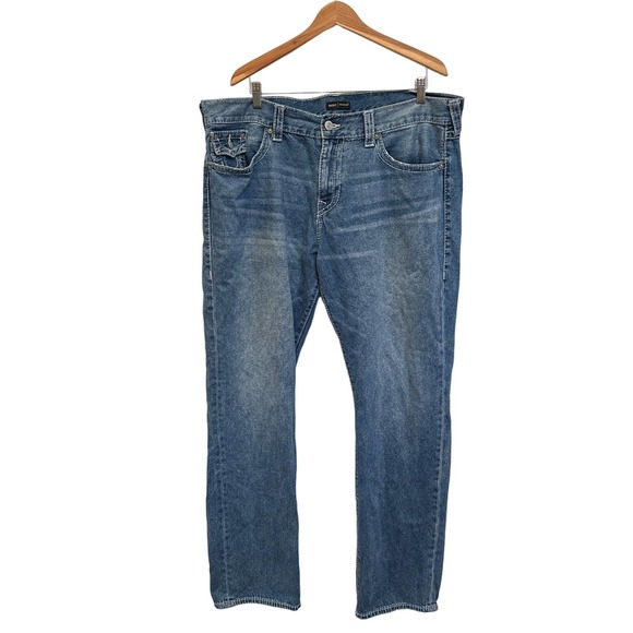 True Religion Other - True Religion Jeans Mens 40x34 Blue Ricky Relaxed Straight Leg Flap Pockets